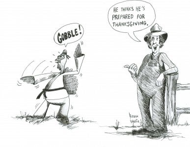 thanksgiving farm cartoon