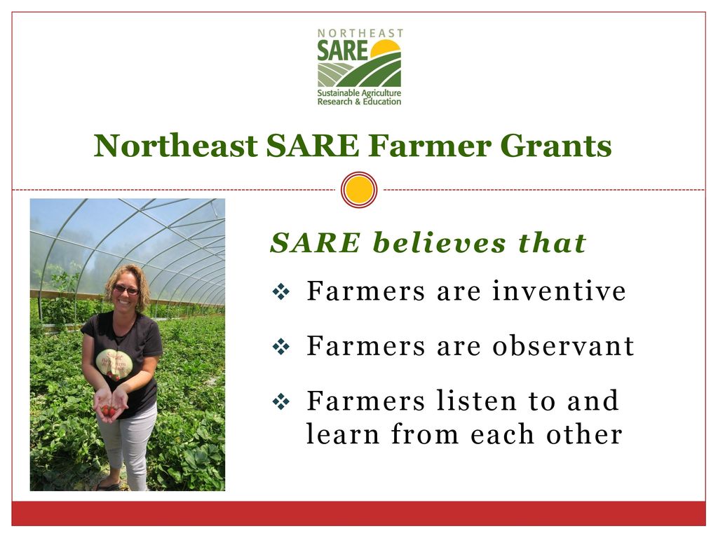 Farmer Grant Program from Northeast SARE Beginning Farmers